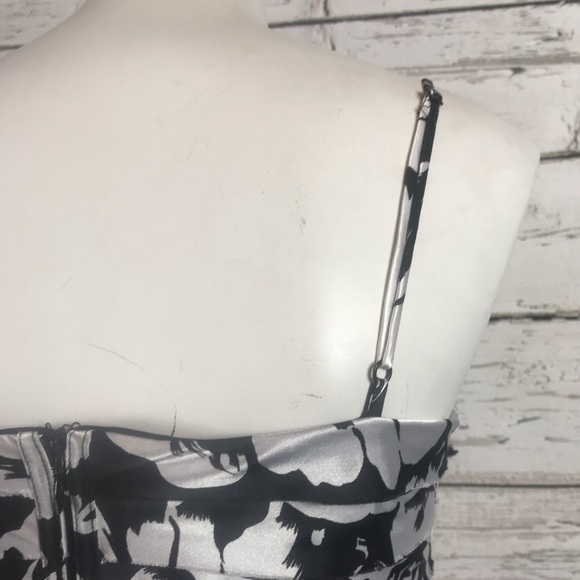 C6 White House Black Market  Bodycon Satin Dress 2 - Picture 6 of 7